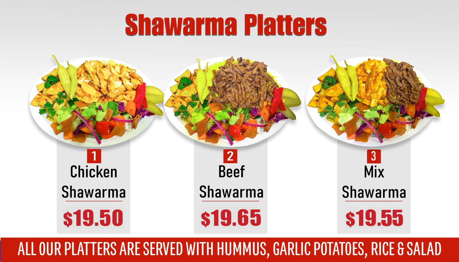 shawarma platters